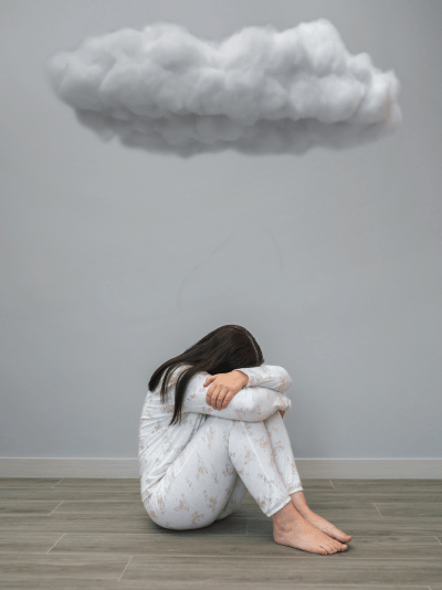 Anxious woman