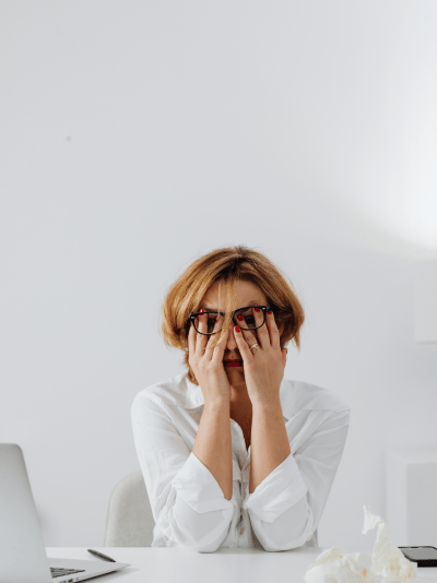 Stressed woman